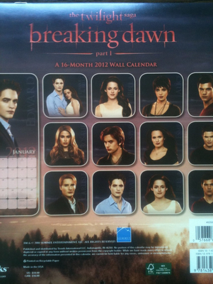 'Breaking Dawn' Calendar Images